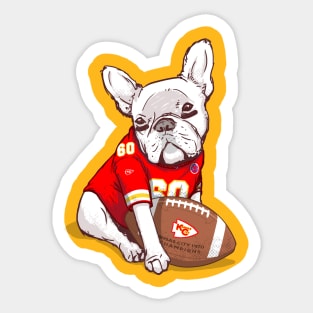 Kansas City Football Bulldog T-Shirt Sticker